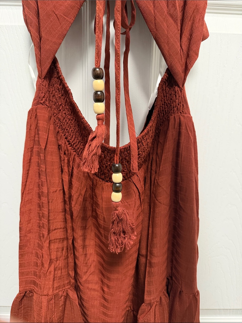 CUPSHE Ruched Drawstring Maxi Dress - Large - Picture 8 of 12